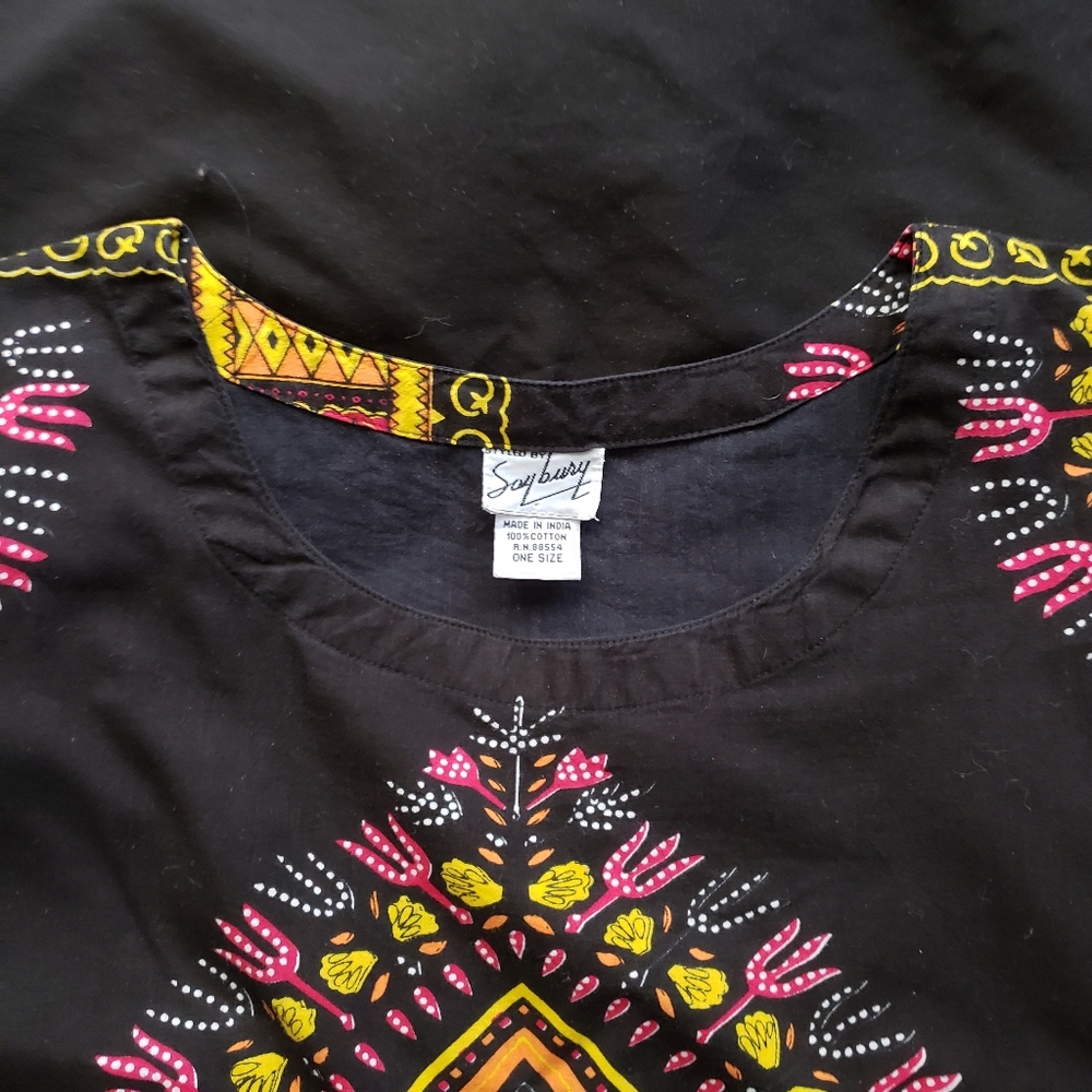 Vibrant Multicolor Dashiki Caftan - image 4